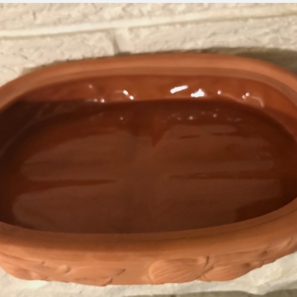 1993 Boston Warehouse Terra Cotta Original Garlic Baker 4 Bulb Capacity - Picture 3 of 3